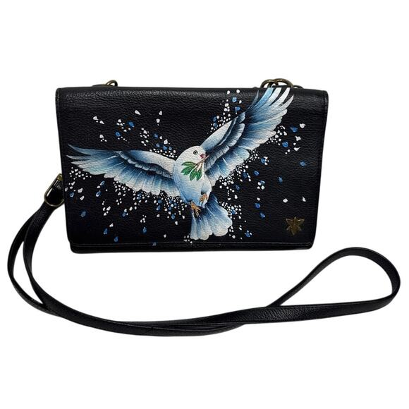 Anuschka Handbags - Anuschka Handpainted Leather Crossbody Organizer